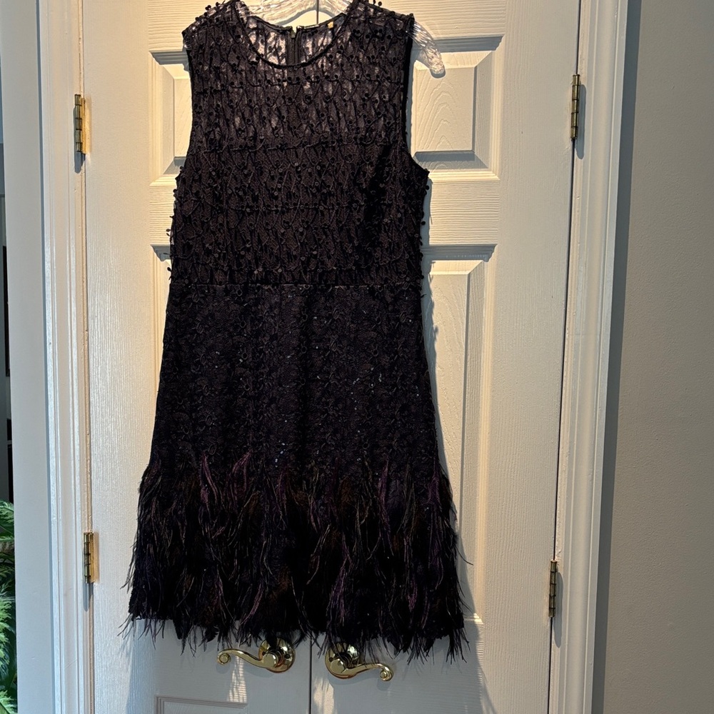 Elie Tahari Navy Lace Dress